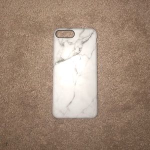 White and black marble iPhone 7/8 plus case